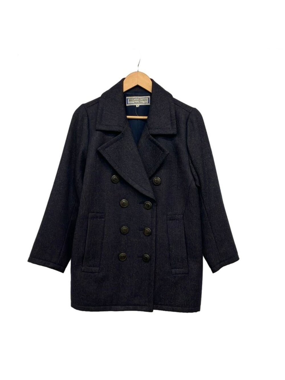 Saint Laurent Coat Dark Navy M